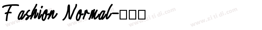 Fashion Normal字体转换